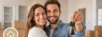 Couple lors d’un achat immobilier